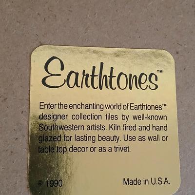 Kitchen trivet tiles - Signed - Earthtones designer tiles by well-known southwestern artists