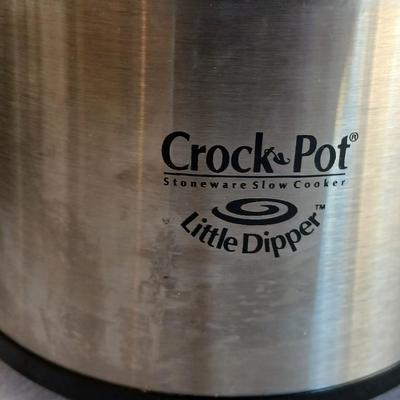 Chefman electric kettle and a crockpot stoneware slow cooker little dipper