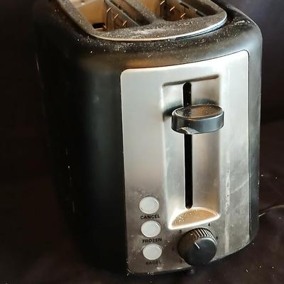 2 slice toaster and a Cuisinart mini prep plus
