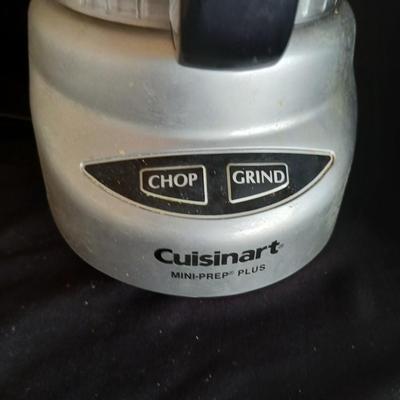 2 slice toaster and a Cuisinart mini prep plus