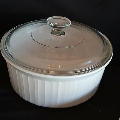 Corning baking oven proof dishes with mainstays plate and bowl