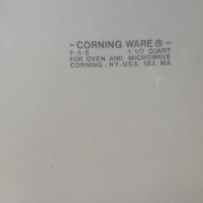 Corning baking oven proof dishes with mainstays plate and bowl