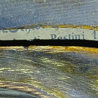 Antique Violin fiddle Amati, Peslini 1820 marked inside - Joh Bapt Schweitzer VIOLIN H Amati Pestini