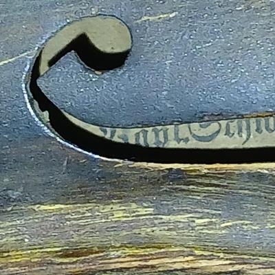 Antique Violin fiddle Amati, Peslini 1820 marked inside - Joh Bapt Schweitzer VIOLIN H Amati Pestini