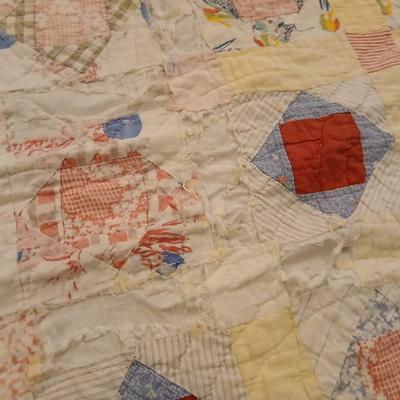 Two antique handmade quilts