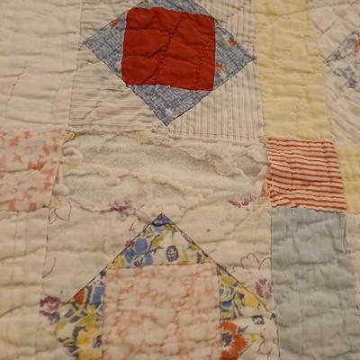Two antique handmade quilts