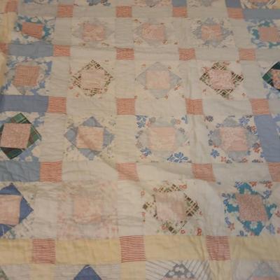 Two antique handmade quilts
