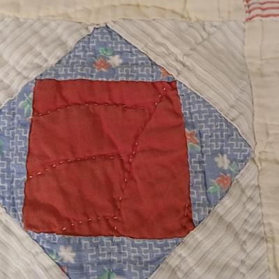 Two antique handmade quilts