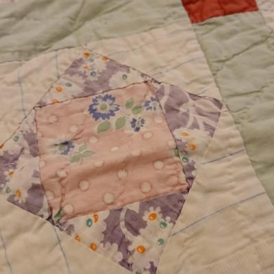 Two antique handmade quilts