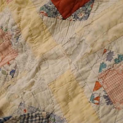 Two antique handmade quilts