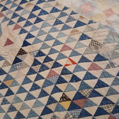 Two antique handmade quilts