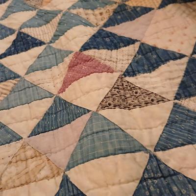 Two antique handmade quilts
