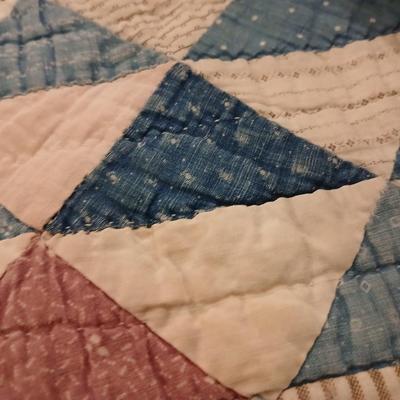 Two antique handmade quilts