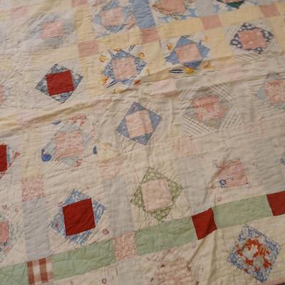 Two antique handmade quilts