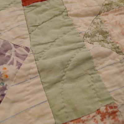 Two antique handmade quilts