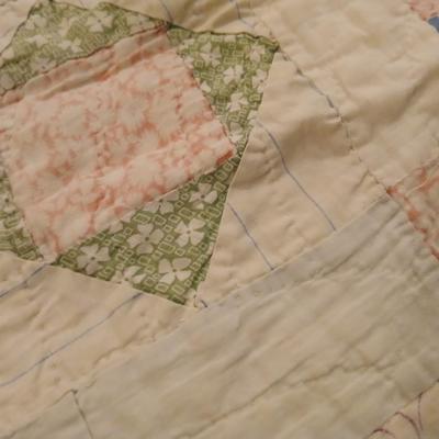 Two antique handmade quilts