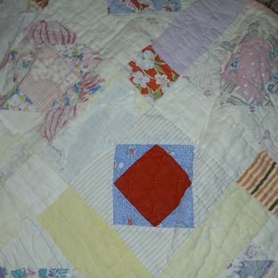 Two antique handmade quilts