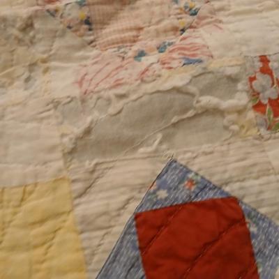 Two antique handmade quilts