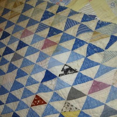Two antique handmade quilts