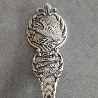 Jacksonville, Illinois sterling marked spoon