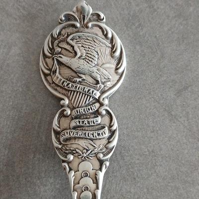 Jacksonville, Illinois sterling marked spoon