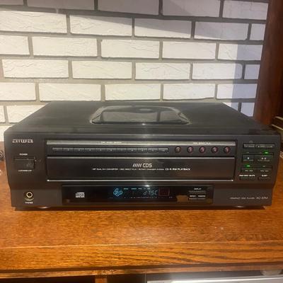 Sony AM/FM Receiver, Technics Dual Cassette & Aiwa 5 Disc CD Player (S-MG)