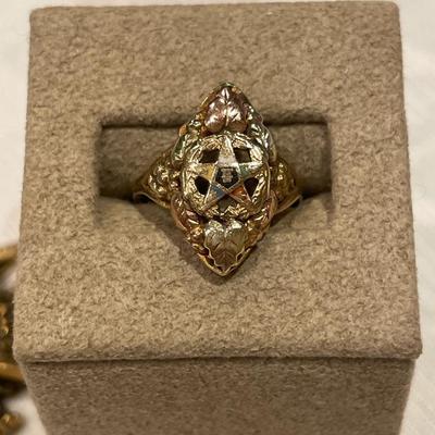 BHG ladies Masonic ring with 2.5” around Masonic pendant