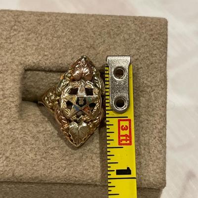 BHG ladies Masonic ring with 2.5” around Masonic pendant