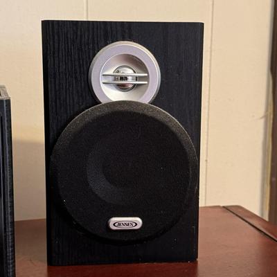 Jensen 3-Speed Stereo Turntable with CD and Cassette Music System - Collection of Vinyl included (UB-DZ)