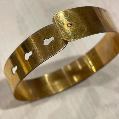Copper color bracelet and ring
