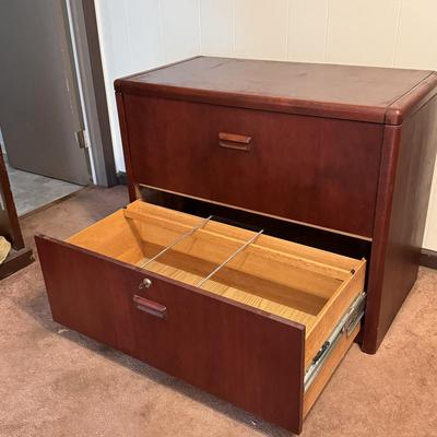 Two Drawer Wooden File Cabinet (UL-DZ)