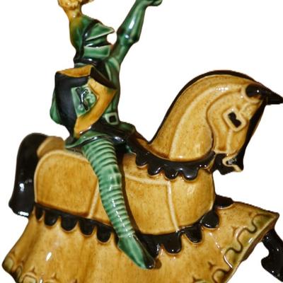 CERAMIC ARTS STUDIO MEDIEVAL PAIR LADY ROWENA AND ST. GEORGE