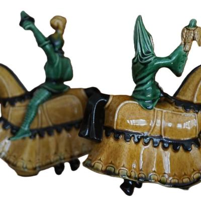 CERAMIC ARTS STUDIO MEDIEVAL PAIR LADY ROWENA AND ST. GEORGE
