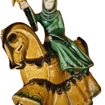 CERAMIC ARTS STUDIO MEDIEVAL PAIR LADY ROWENA AND ST. GEORGE