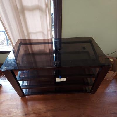 Glass Shelved Entertainment Center (LR-KD)