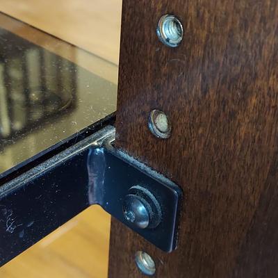 Glass Shelved Entertainment Center (LR-KD)