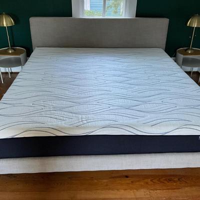 116 ARTICLE Tessu Glaze Gray King Bed (B)