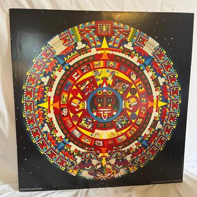 Hypothetical Color Reconstruction Of The Aztec Calendar Stone Print (S-MG)