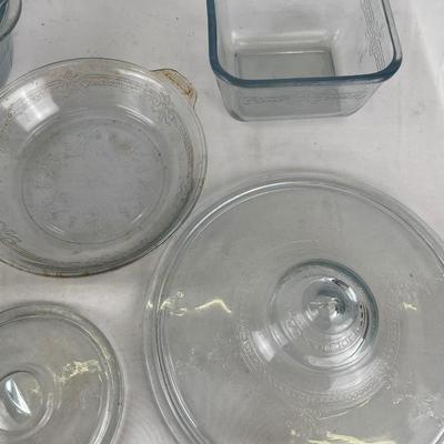 Clear depression glass