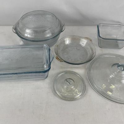 Clear depression glass