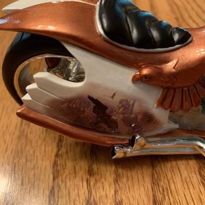 Vintage low rider motorcycle figurine