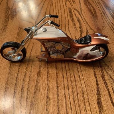 Vintage low rider motorcycle figurine
