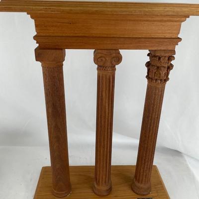 Handmade Walnut Architectural examples of columns