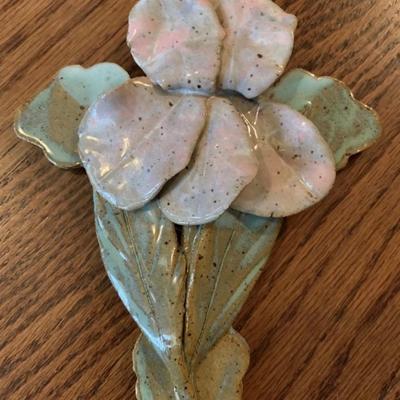 Rare Joan Bly pottery storm cross