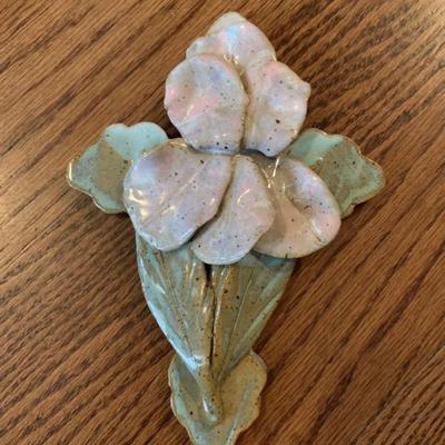 Rare Joan Bly pottery storm cross