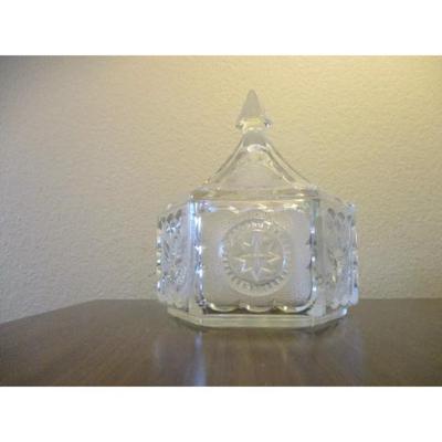 Vintage Indiana Glass candy dish with lid