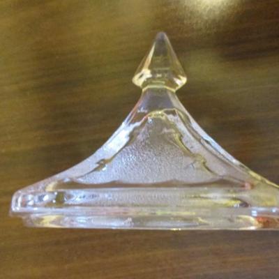 Vintage Indiana Glass candy dish with lid