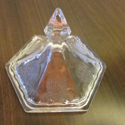 Vintage Indiana Glass candy dish with lid