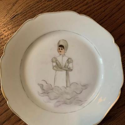 Antique Haviland Limoges 4-plate set
