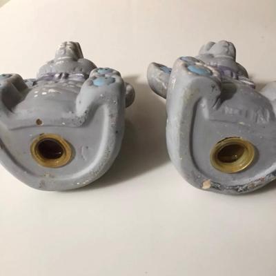 Vintage HP elephant salt & pepper shaker set